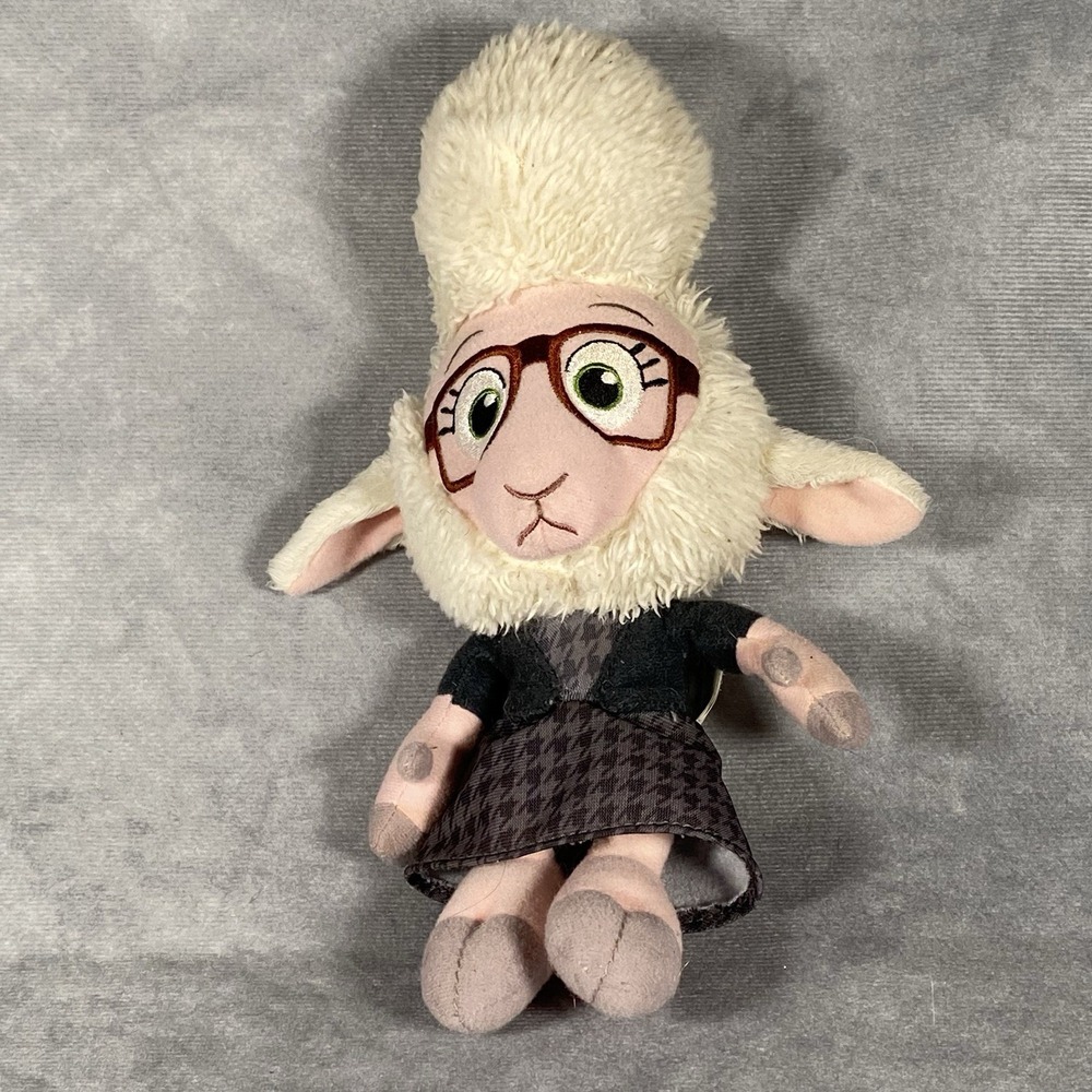 Zootopia Assistant Mayor Bellwether Plush Sheep Stuffed Animal TOMY 2016